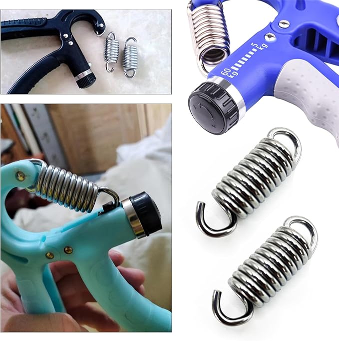 5 Pack Grip Strength Trainer Spring Replacement Stainless Steel Resistant Tension Springs For Hand Grip Strengthener Hand Gripper Squeezer Forearm Strengtheners Exerciser Repair Parts