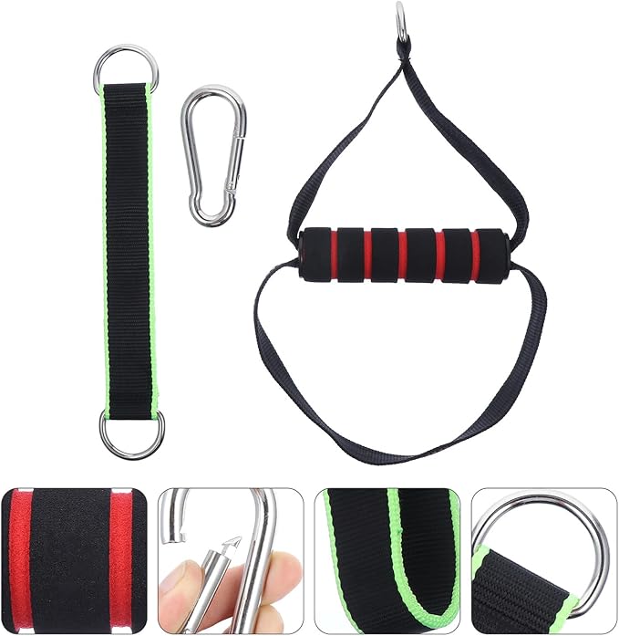 Alasum Fitness Handle Cable Machine Attachment Resistance Band Handle Dual-Purpose Workout Grip for Strength Training and Pull-up Exercises Home Gym Equipment