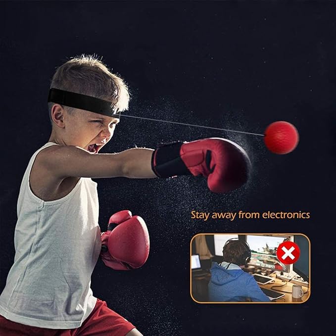 Boxing Reflex Ball Headband Set,Boxing Reflex Balls with Adjustable Headband,for Beginner Proficiency Improvement,Great Boxing Equipment