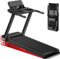 16% Incline Treadmill with Handle, 3-in-1 Portable Treadmills for Home and Office, Foldable Treadmills with 300 Lbs Weight Capacity, 3.1HP Quiet Walking Pad Treadmill, Three Screen (P8 Dark Black)