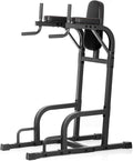 XMARK Knee Raise, Dip Stand with Push Up Station, Commercial Vertical Knee Raise, Captain's Chair, Upper Body and Core Workout Machine