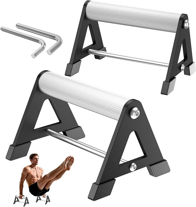 Push Up Stand, Pushup Handles for Strength Training, Heavy-duty Stainless Steel Push Up Bars Gym Exercise Equipment, Hold Up to 500lbs, 1 Pair