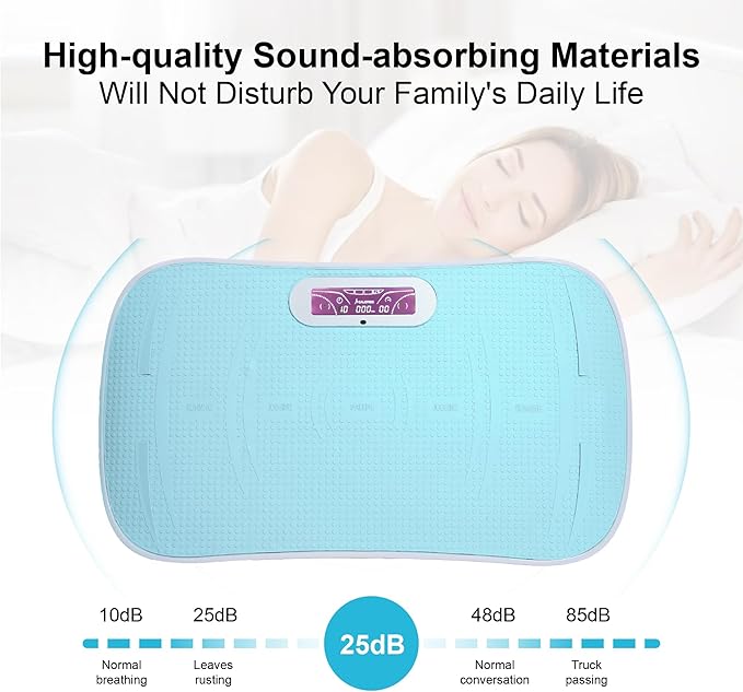 Beaunicorn Vibration Plate, Exercise Equipment Full Body,10-Frequency Weight Los& Vibration Plate for Lymphatic Drainage Machine for Unisex