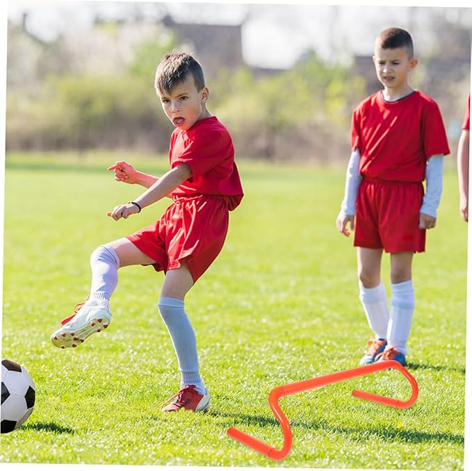 4pcs Agility Hurdles Portable Lightweight Training Equipment for Preschool PE Class Indoor Outdoor Sports Team Activities Material