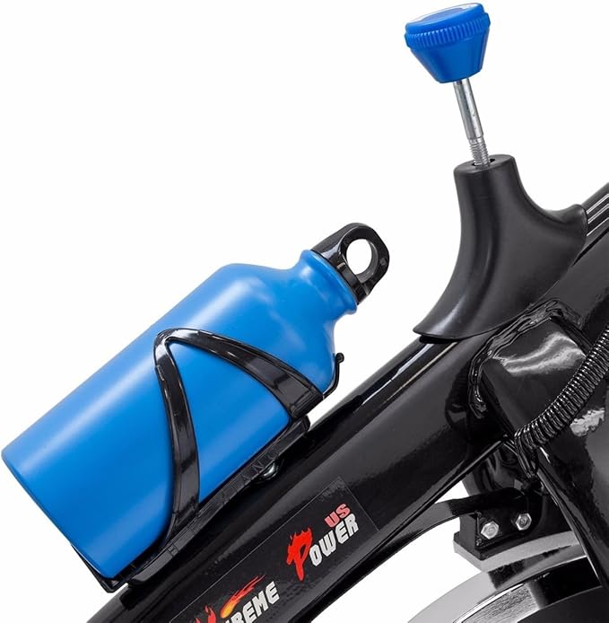XtremepowerUS Exercise Bike 22lb Flywheel Stationary Workout Machine