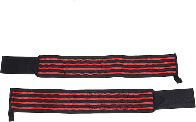 Alomejor Fitness Manual Manure Bracket High Performance Joint Wrap Adjustable Compression Joint Guard 1pair Ideal for Weightlifers, Heavy Lifting High Starch Nylon