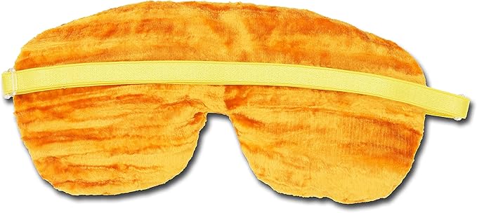 Luxe Handmade Blackout Sleep Eye Mask - Adjustable Strap - Unscented - Yellow - TEM-YW