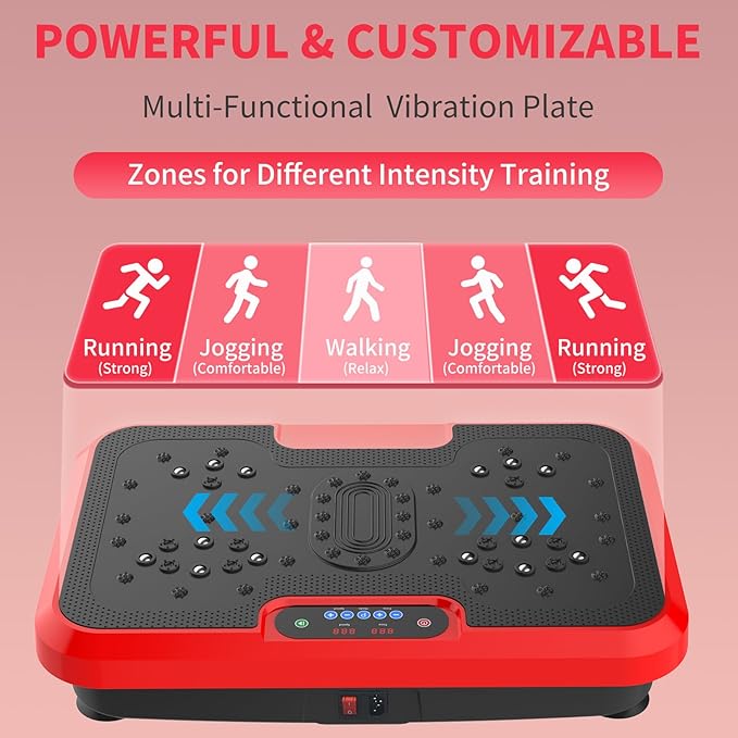 Vibration Plate Exercise Machine – Full Body Vibration Platform for Weight Loss, Lymphatic Drainage & Muscle Toning – Home Fitness Equipment with Remote