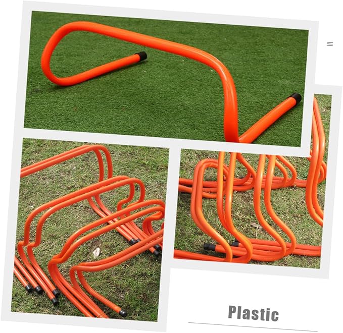 Plastic Training Hurdles 2pcs Set 15cm Adjustable Agility Hurdles for Soccer Speed and Track Running Training Equipment