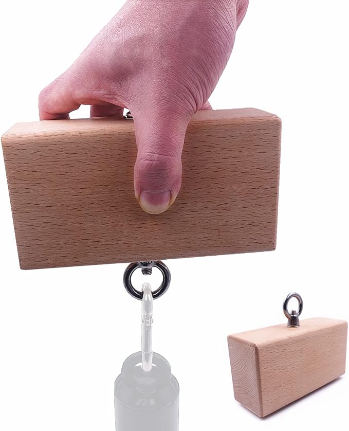 Wooden Pinch Block Grip Workout Climbing Power Grip Forearm Finger Exerciser Strength Training Strengthener Equipment
