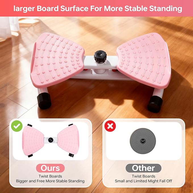 Ab Twister Board, Flexforge Pilates Twister, Waist Twisting Machine - 300 lbs, Pilates Waist Twister for Women Belly Fat Loss, Home Gym Equipment for Women/Men