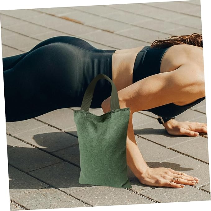 2Kg Weighted Sandbag for Yoga and Fitness Fillable Canvas Bag with Handle Weight for Versatile Training Dance Yoga and Exercise Activities