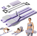 Pilates Board, Multifunctional Abdominal Plate Sets, Detachable Ab Trainer Machine for Home, 6 in 1 Pilates Sliding Board, Foldable Pilates Reformer for Women Core Workouts