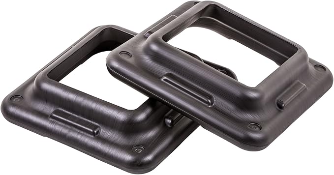 The Step (Made in the USA) Original Health Club Aerobic Step Risers in Black for Use with The Step Aerobic Platform – Health Club Size (2 count)