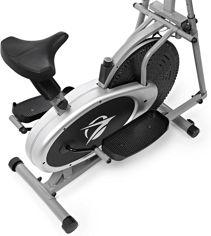 Plasma Fit Elliptical Machine Cross Trainer 2 in 1 Exercise Bike Cardio Fitness Home Gym Equipment