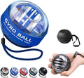 2026 Gyroscopic Wrist Ball Exerciser with LED Lights, Auto-Start Hand Grip Strength Trainer,Adjustable Resistance Forearm Exerciser for Therapy Fitness