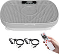 Homesy Vibration Plate Exercise Machine, Vibrating Plate for Lymphatic Drainage, Full Body Shaking Workout Fitness Platform Board, Sport Gym Equipment for Weight Loss Fat Burner