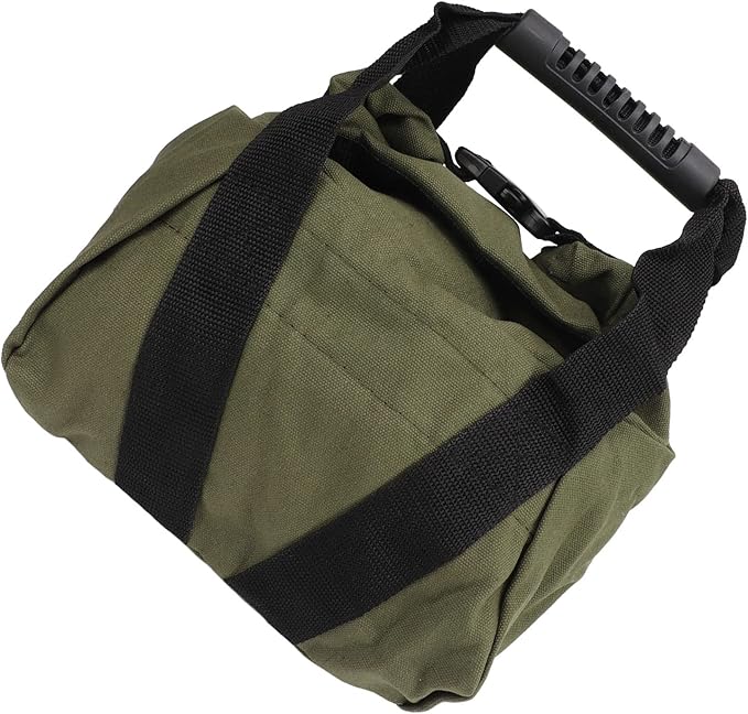 Fitness Workout Sandbag with Handles, Weightlifting Training Sandbag, Empty Exercise Power Bag for Home Gym and Travel, 16oz Canvas Durable Sandbag with Ergonomic Grip