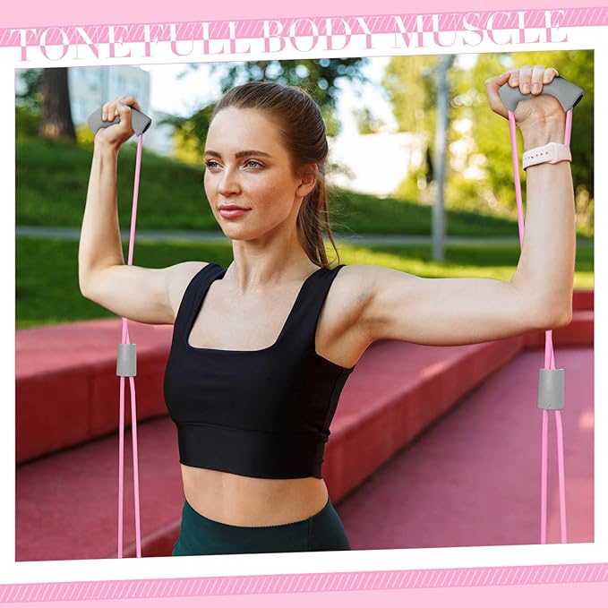 Poen Pilates Equipment Kit for Home Workout Pilates Ring and Ball Set for Women 12'' Circle Yoga Fitness Essentials Kit with Resistance Bands, Yoga Strap, Socks,Bag