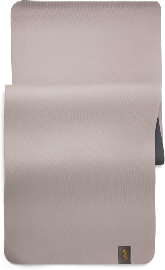 Lolë Pose Yoga Mat with Strap Carrier | Non-Slip Textured 5mm Thick Workout Mat | Ideal for Hot Yoga & Pilates | Lightweight & Sweat Resistant
