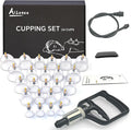 Cupping Kit for Massage Therapy Set with Pump 24 Massage Cups for Cellulite Reduction Muscle Back Pain Relief