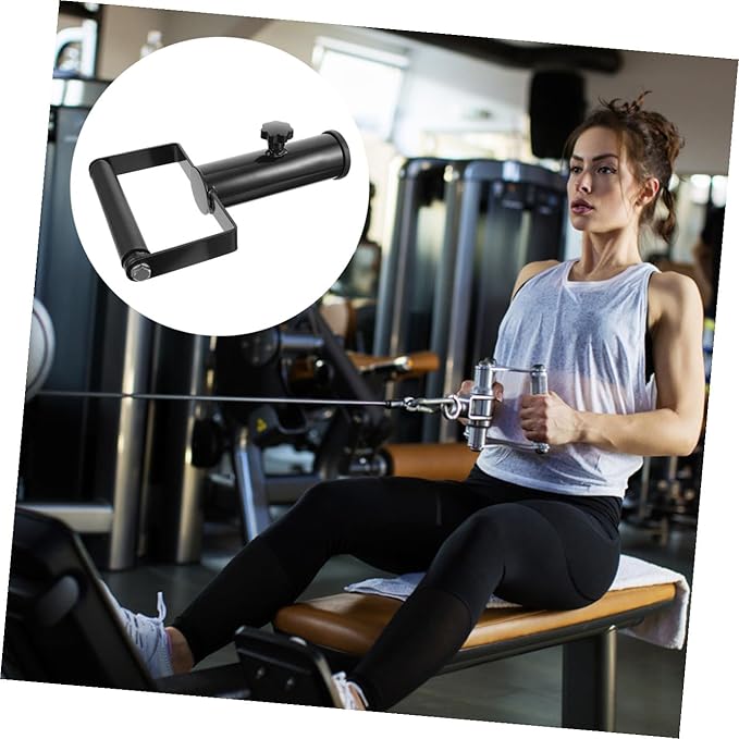 Totority 1pc Bar Row Attachment Non- Barbell Handle for Strength Training Heavy Duty Fitness Grip for Home Gym Core Workout Equipment Comfortable and Design