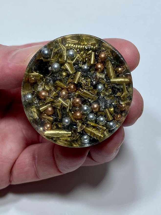 Leopard Jasper Orgone Generator Energy Accumulator 7.83Hz/432Hz/528Hz/Advance Harmonics Many Beautiful Ingredients!! (Leopard Jasper)