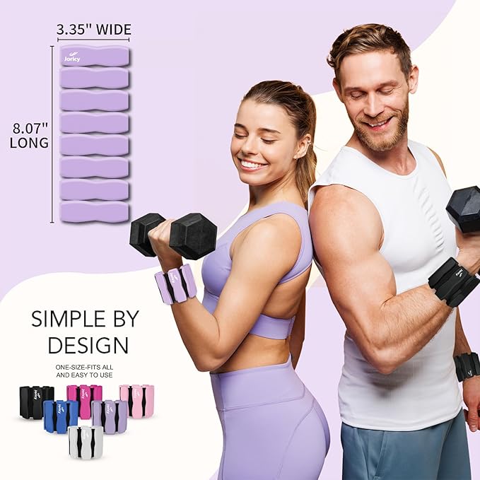 Wrist Ankle Weights for Women Men, Leg Arm Wrist Weights Bangles 1lb*2 1.5lb*2 2lb*2Wearable Weights Pilates Weighted Bracelet for Strength Training Walking Swimming Exercises Yoga Physical Therapy