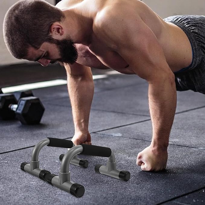 1 Pair H-structure Push up Bars Gymnastic Handles Strength Training Equipment for Home Workout Fitness Pushup Stands Suitable for Men and Beginners