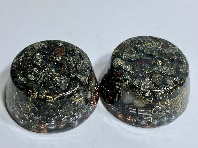 Chalcopyrite Peacock Ore Orgone Generator Energy Accumulator 528Hz/7.83Hz/Advance Harmonics Many Beautiful Ingredients and Colors!(Chalico Pyrite)