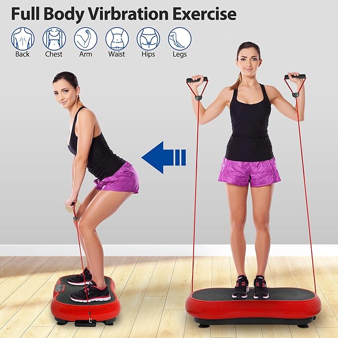 ZENY Vibration Plate Exercise Machine, Whole Body Workout Vibration Fitness Platform for Weight Loss, Toning Wellness, Home Gym Equipment