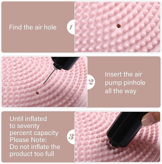 Libima 4 Pcs Wiggle Seat Inflated Wobble Cushion for Sensory Kid 13 Inches Balance Disc Flexible Seating for Classroom Sensory Pad for Chair Wiggle Cushion