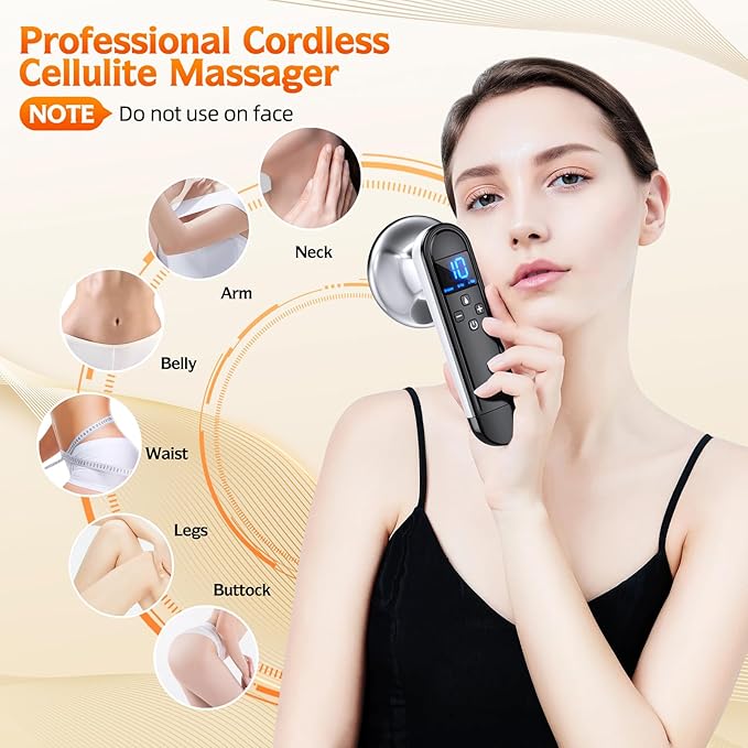 COMEBY Body Sculpting Machine - Professional Handheld Cordless Cellulite Massager - Suitable for Belly, Neck, Legs, Hip, Arms