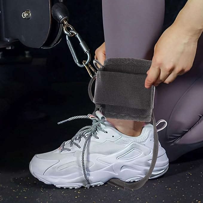 UPKOCH Adjustable Fitness Ankle Strap Cable Machine Attachment 360° Rotatable Ankle Bind Cuff for Strength Training Gym Exercise Equipment