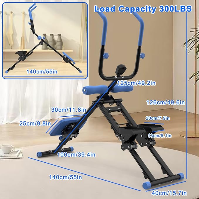 2 in 1 Stair Stepper and Ab Machine,Multifunctional Full Body Workout Machine,dual Track Ab Machine,Upgrade Stairmaster & Ab Trainer Equipment for Home Gym Exercise