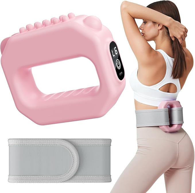 MERACH Vibration Plate for Lymphatic Drainage, 6-Level Portable Cordless Vibration, Multifunctional Full-Body Fascia Ring, Deep Tissue Percussive Massager for Weight Loss, Gift for Women