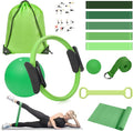 HASHMUST Pilates Ring Kit 12 PCS for Women, Home Workout Equipment with Magic Circle, Mini Exercise Ball, Resistance Bands, Massage Lacrosse, Yoga Strap, Full-Body Fitness Set for Toning & Gift