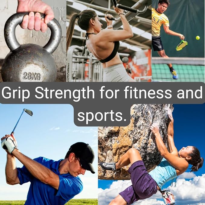 Grip Strength Trainer - Grip Strength Ring, Forearm Strengthener, Hand Strengthening Device, and Hand Gripper Strengthener. 2-pack