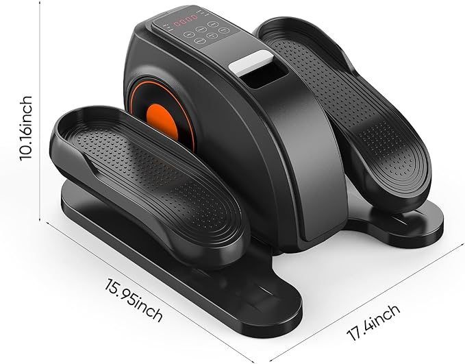 Sweetcrispy Compact Under-Desk Elliptical – Quiet Mini Pedal Exerciser with Adjustable Speed and LED Display, Portable Workout Equipment for Home or Office
