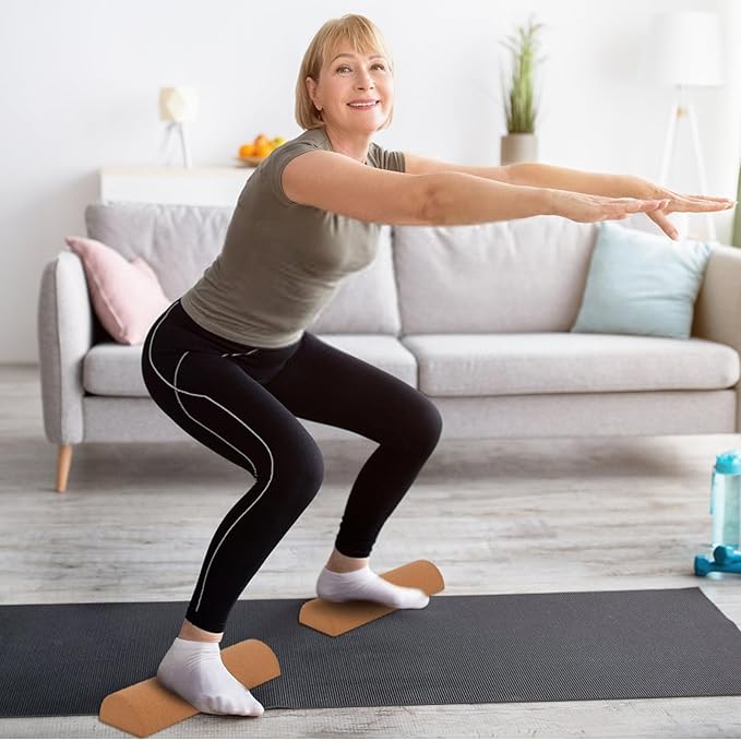 Cork Balance Board, Natural Cork Ankle Stability Trainer Kit, 4-in-1 Foot Strengthener for Enhanced Foot Strength, Prevent Falls, Balance Trainer