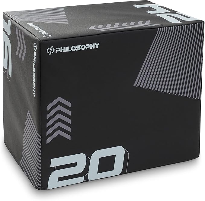 Philosophy Gym 3 in 1 Soft Foam Plyometric Box Jumping Plyo Box for Training and Conditioning