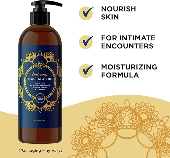 Massage Oils for Massage Therapy Bundle - Maple Holistics Massage Oil Kit with 16 Fl Oz Aromatherapy Lavender Massage Oil for Couples Plus Vanilla Scented Massage Oil Made with Pure Essential Oils