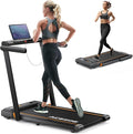 Walking Pad Treadmill with 10% Incline, Under Desk Treadmill, Compact Portable Treadmills for Home Office, 285lbs Capacity, APP/Remote Control, Exercise Anytime, Low-Noise