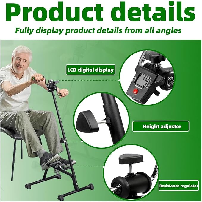 Pedal Exerciser for Seniors elderly exercise equipment Hand Arm Leg and Knee Peddler Bike for senior
