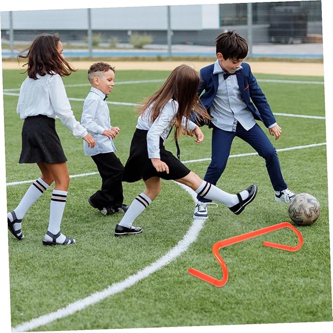 4pcs Agility Hurdles Small Hurdles for Preschool Sports Training Backyard Speed Jumping Equipment for Boys