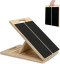 Incline Board for Calf Stretching Exerciser, Wooden Portable Adjustable Angles Slant Board, Anti-Slip Leg Muscle Stretcher for Thigh, Calf, Knee, Feet