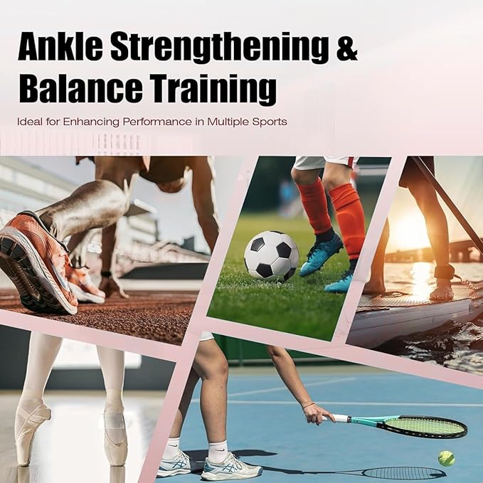 Ankle Balance Board, Foot Trainer, Ankle Strengthener Set, Single Foot Balancing Board, Posture Corrector, Foot Strengthening Trainer for Sprained Ankle Valgus