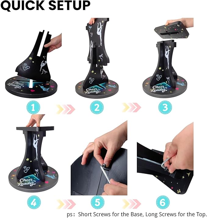 flyer stand cheer-Cheerleading Flyer Training Stand Balance Trainer for Flyers Stunt Practice Stability Board Core Strength and Balance Drill Equipment for Cheer Dance Gymnastics