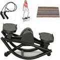 Mini Steppers for Exercise at Home, Rock Stepper Machine Side to Side, Portable Lateral Rocking Stepper with Resistance Bands, Low-Impact Home Workout Machine 330lbs Capacity, Stair Stepper Machine