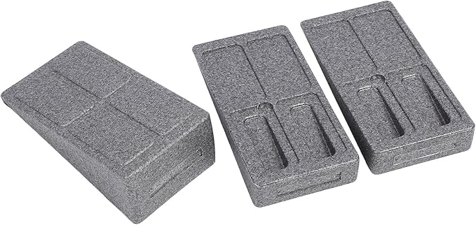 3 - Piece Adjustable Calf Stretcher Slant Board, Squat Wedge Block for Heel Elevated Squats and Plantar Fasciitis Relief, EPP Foam Stretching Wedge with Non - Slip Surface for Home
